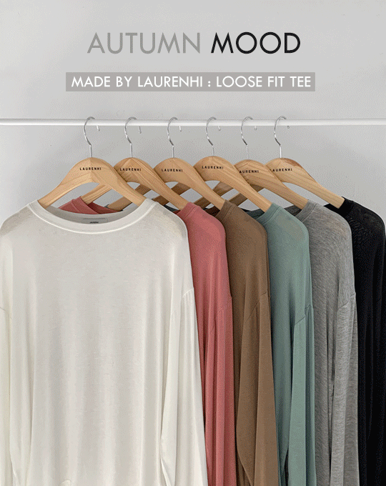 [무료배송][Made Lauren]줄리 루즈핏 긴팔 티셔츠 - 6 color